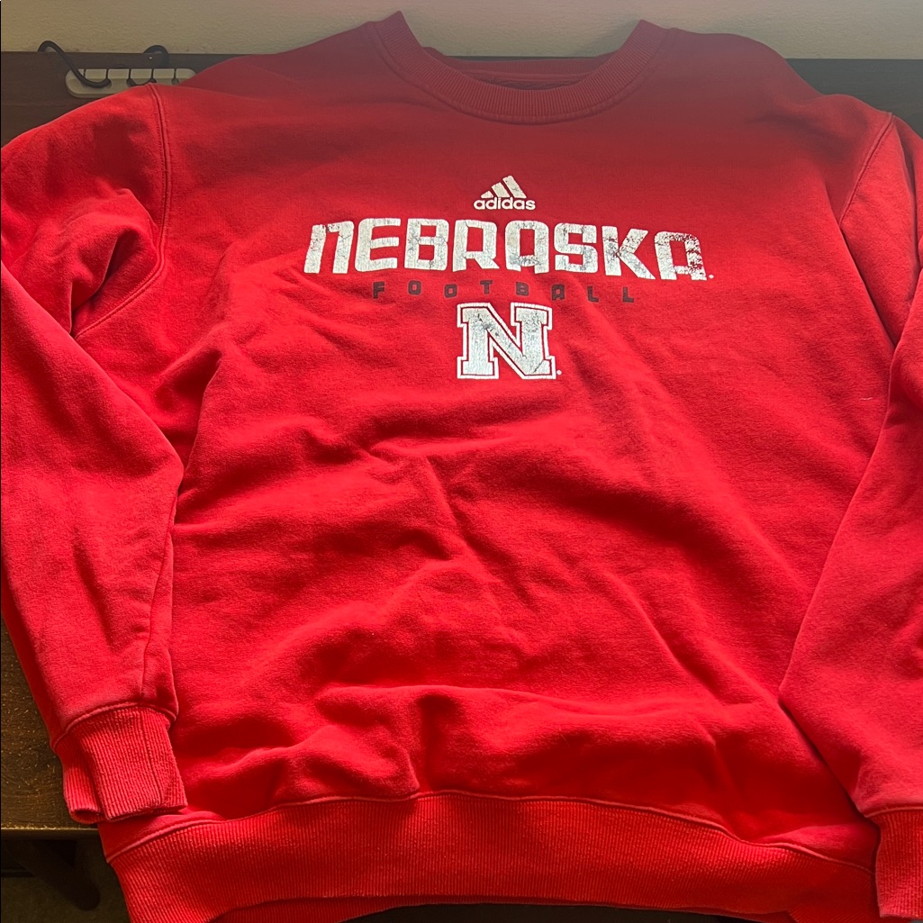 Ncaa Nebraska Red Football Sweatshirt Ncaa Nebraska Red Football Sweatshirt